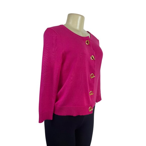 Premise Studio Womens Sourwatermel Pink Knit Cardigan Sweater Sz S - New - Picture 2 of 8